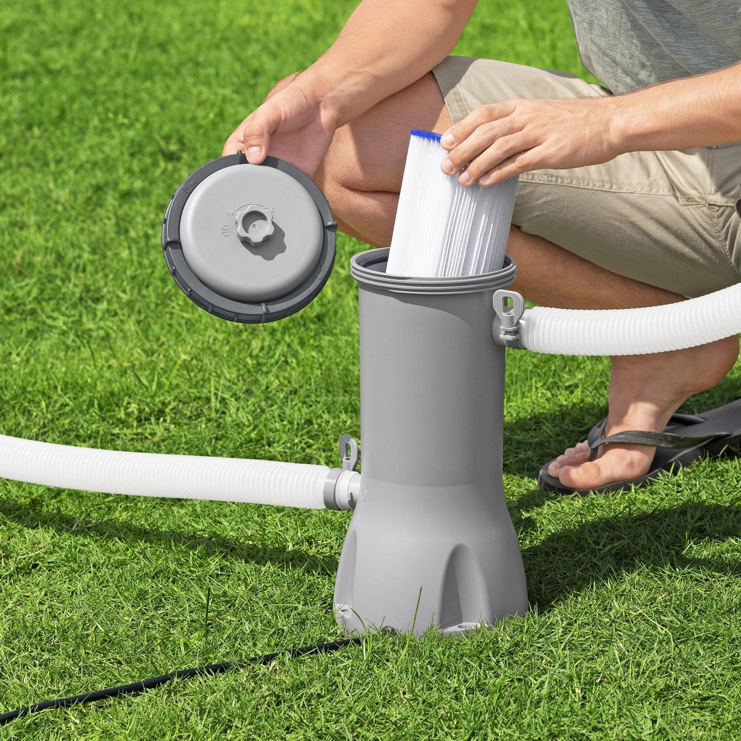 Bestway 1,000 gal. Above Ground Pool Filter Pump